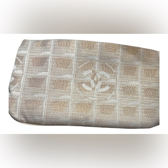 Authentic Chanel New Travel Line Pouch/wristlet - Picture 1 of 12